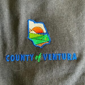 County of Ventura Logo on polo shirt