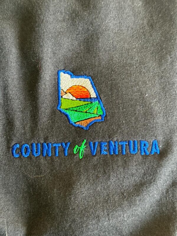 County of Ventura Logo on polo shirt