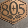 805 engraved patch