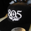 805 raised embroidery black hat