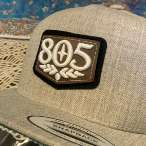 805 raised embroidery patch on hat