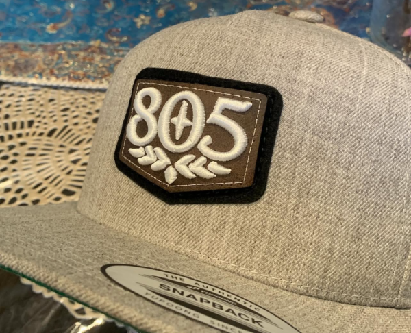 805 raised embroidery patch on hat