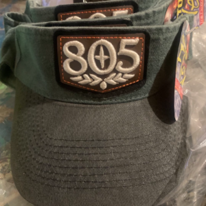 805 raised embroidery patch on visor