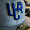 raised embroidery UCR on hat