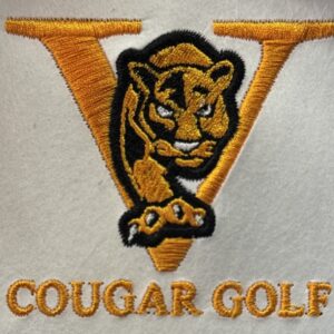 Raised Embroidery Cougar Gold