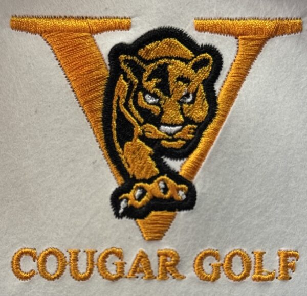 Raised Embroidery Cougar Gold